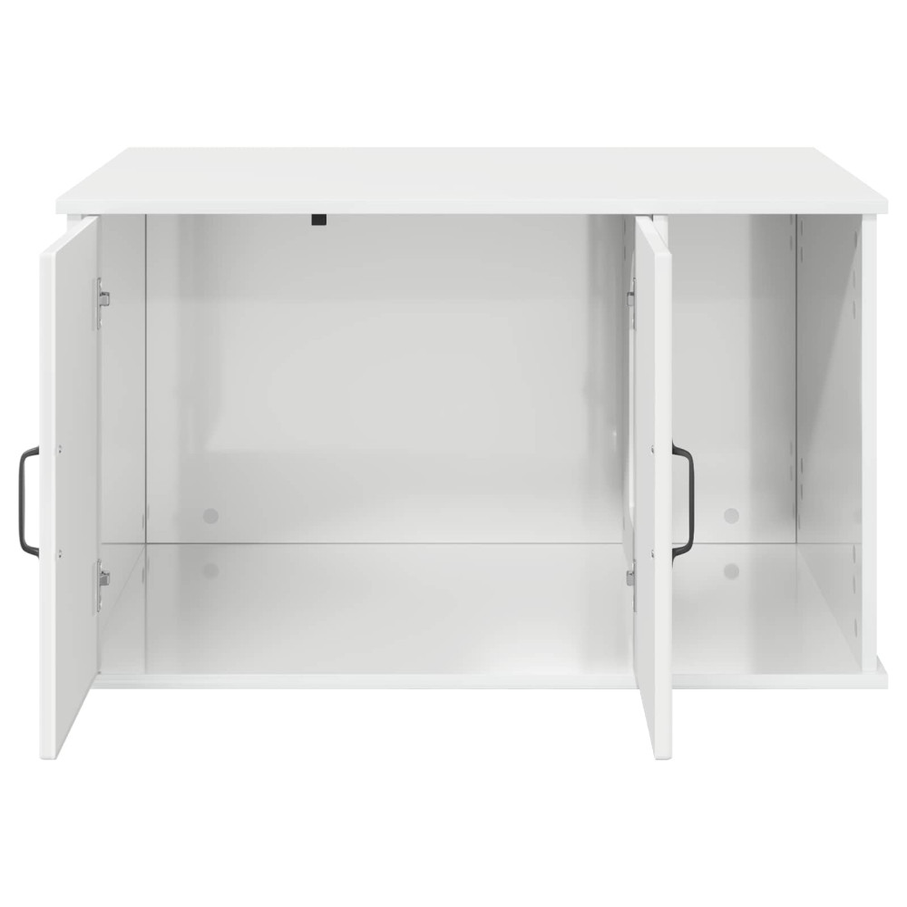 Produktbild för Katt hus Glansig Vit 85 x 55 x 50 cm Konstruerat trä