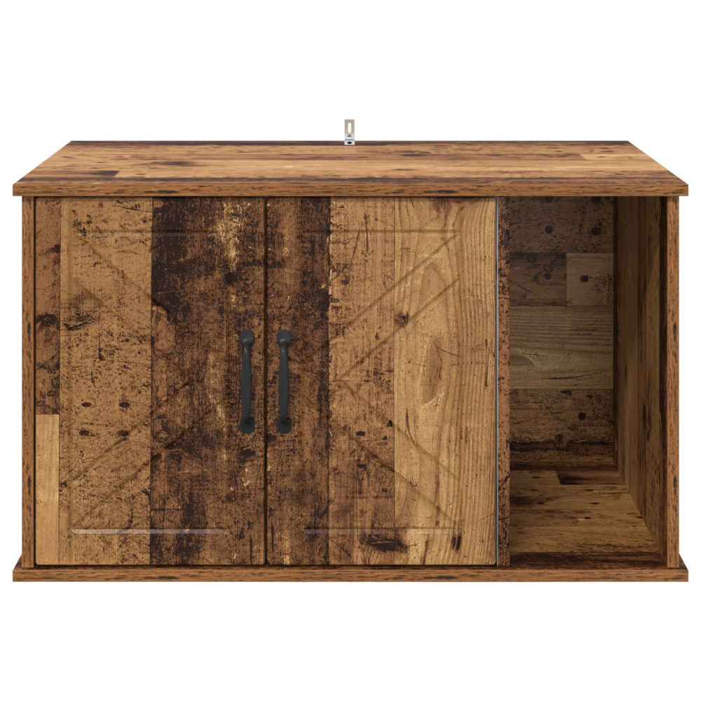 Produktbild för Katt hus Gammalt trä 85 x 55 x 50 cm Konstruerat trä