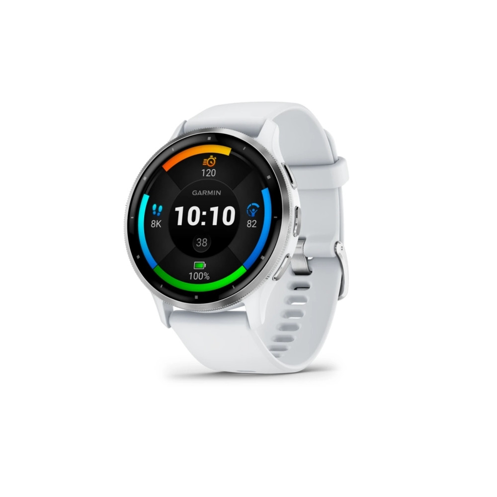 Produktbild för Garmin Venu 3 - whitestone fiberförstärkt polymer - smart klocka med band - 8 GB