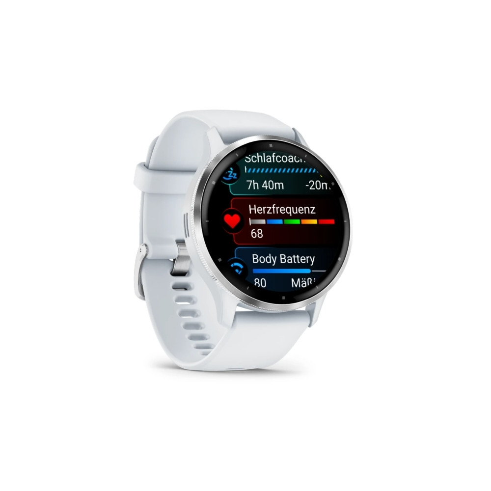 Produktbild för Garmin Venu 3 - whitestone fiberförstärkt polymer - smart klocka med band - 8 GB