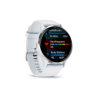 Produktbild för Garmin Venu 3 - whitestone fiberförstärkt polymer - smart klocka med band - 8 GB