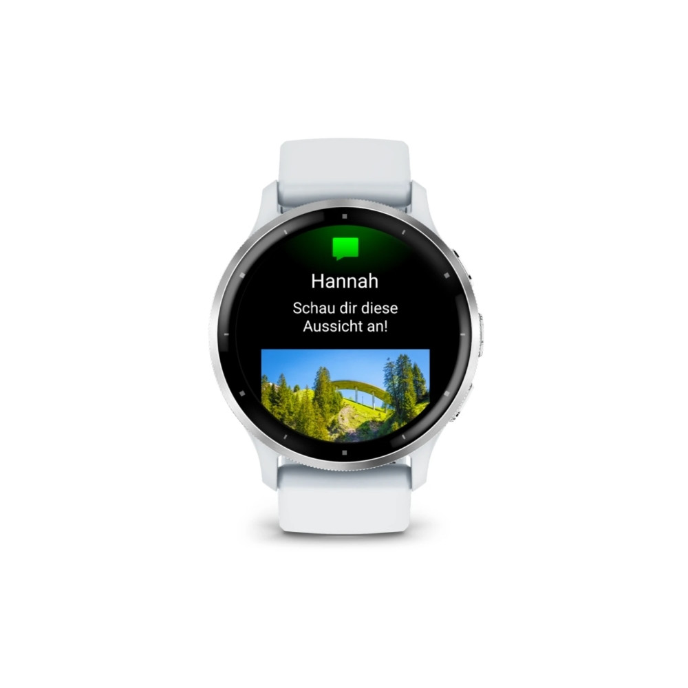 Produktbild för Garmin Venu 3 - whitestone fiberförstärkt polymer - smart klocka med band - 8 GB