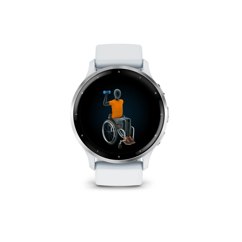 Produktbild för Garmin Venu 3 - whitestone fiberförstärkt polymer - smart klocka med band - 8 GB