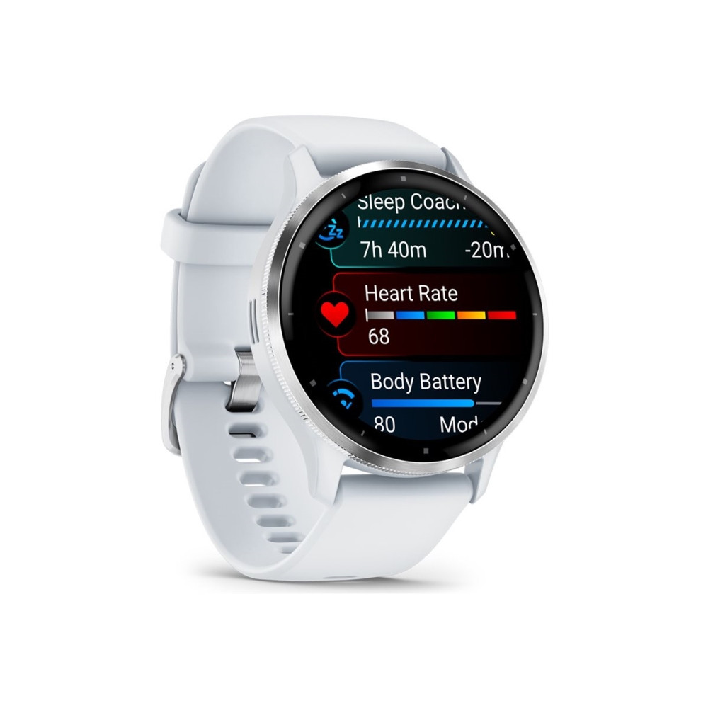 Produktbild för Garmin Venu 3 - whitestone fiberförstärkt polymer - smart klocka med band - 8 GB