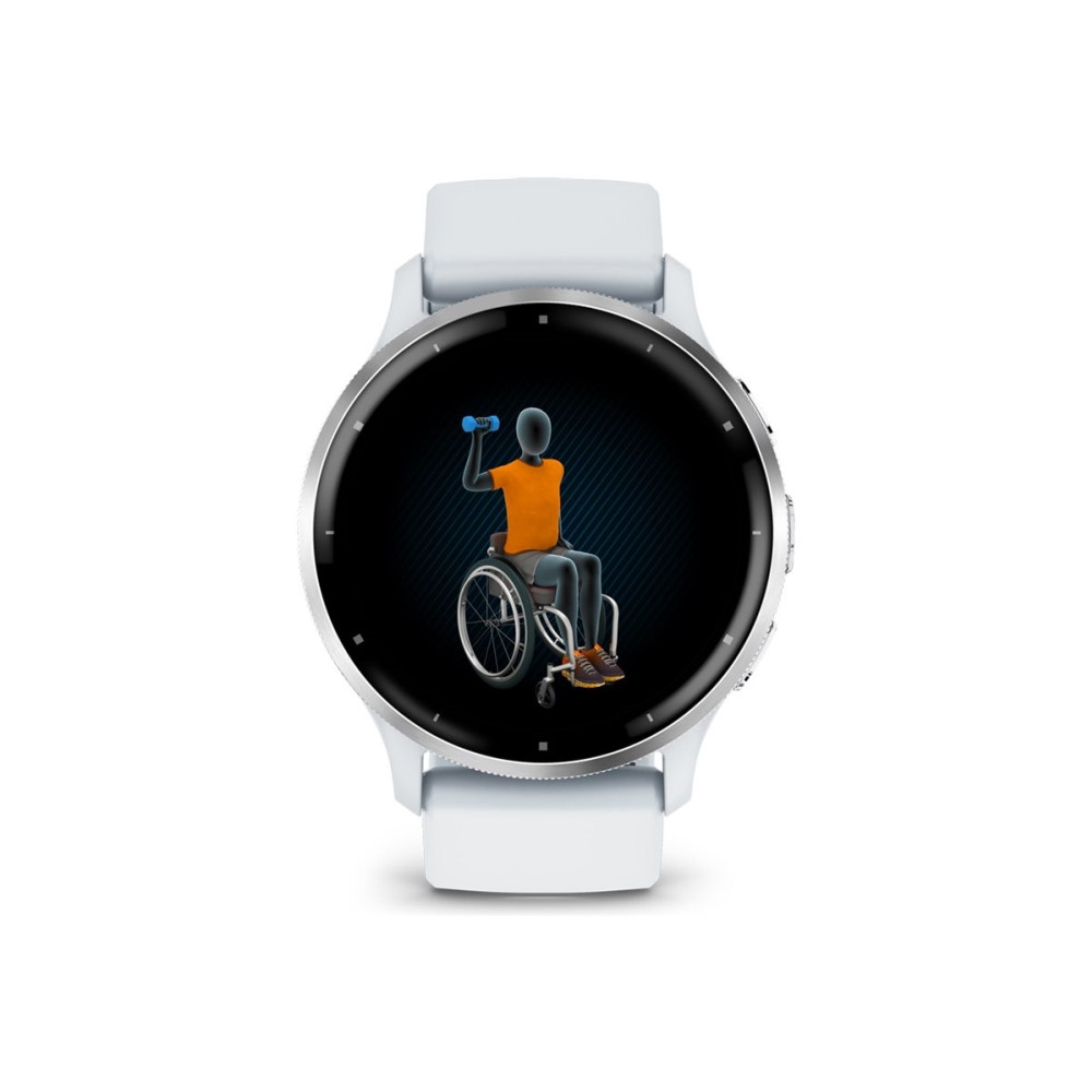 Produktbild för Garmin Venu 3 - whitestone fiberförstärkt polymer - smart klocka med band - 8 GB