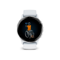 Produktbild för Garmin Venu 3 - whitestone fiberförstärkt polymer - smart klocka med band - 8 GB