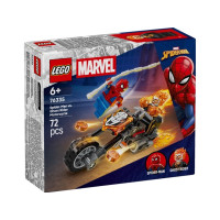 Produktbild för LEGO Marvel Spider-Man 76335 - Spider-Man mot Ghost Rider motorcykel - byggsats