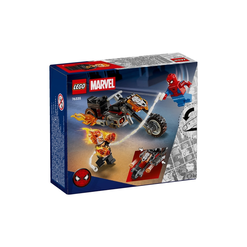 Produktbild för LEGO Marvel Spider-Man 76335 - Spider-Man mot Ghost Rider motorcykel - byggsats