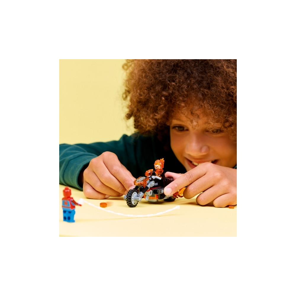 Produktbild för LEGO Marvel Spider-Man 76335 - Spider-Man mot Ghost Rider motorcykel - byggsats