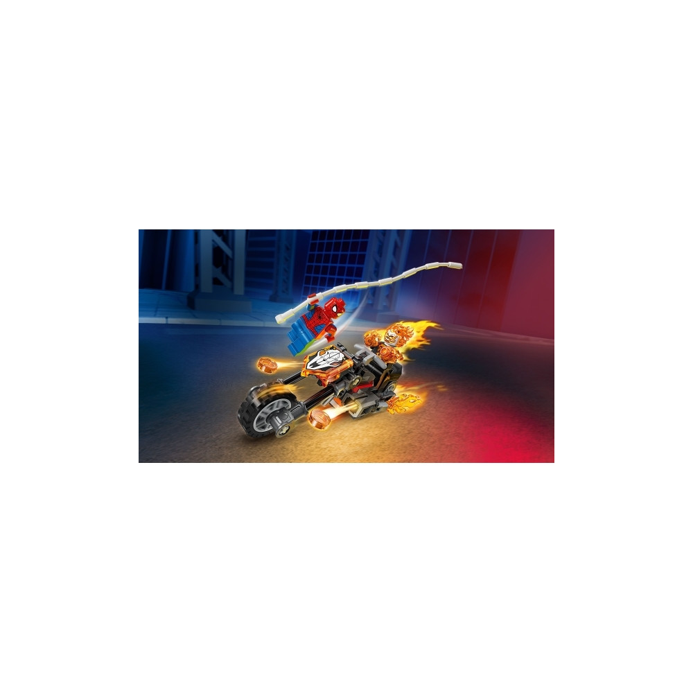 Produktbild för LEGO Marvel Spider-Man 76335 - Spider-Man mot Ghost Rider motorcykel - byggsats