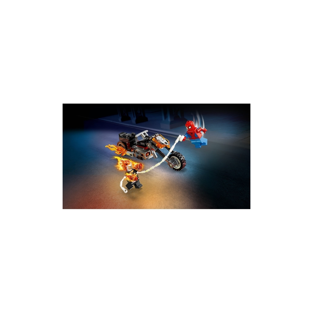 Produktbild för LEGO Marvel Spider-Man 76335 - Spider-Man mot Ghost Rider motorcykel - byggsats