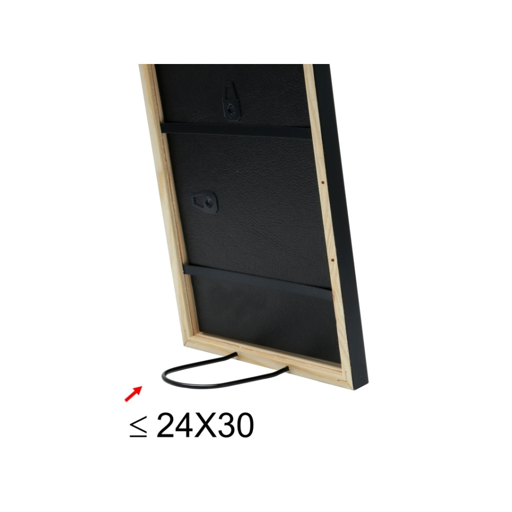 Produktbild för Deknudt S41JL2, Kartong, Glas, Trä, Svart, Enkel bildram, Bo...