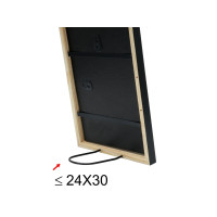 Produktbild för Deknudt S41JL2, Kartong, Glas, Trä, Svart, Enkel bildram, Bo...