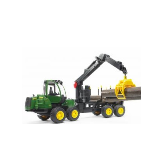Bruder BRUDER Professional series - John Deere 1210E skotare med 4 stammar och grip