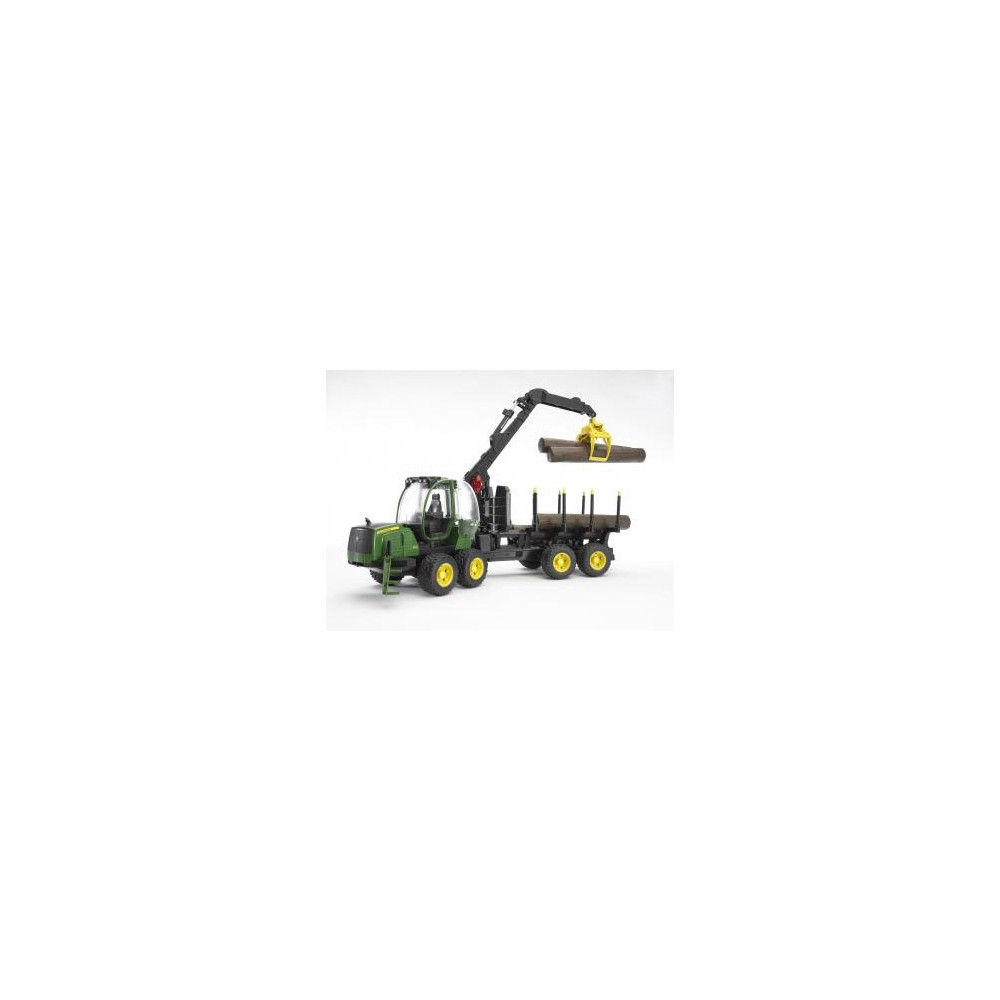 Produktbild för BRUDER Professional series - John Deere 1210E skotare med 4 stammar och grip