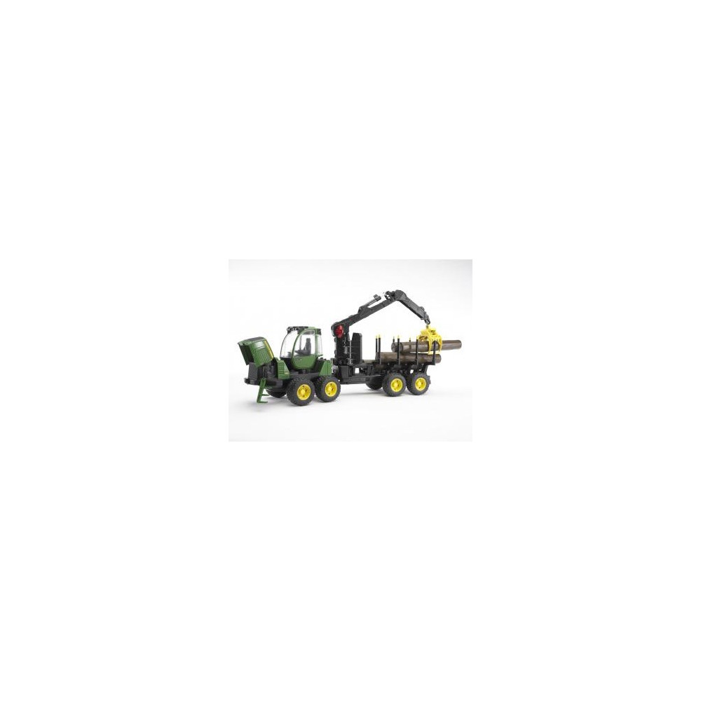 Produktbild för BRUDER Professional series - John Deere 1210E skotare med 4 stammar och grip