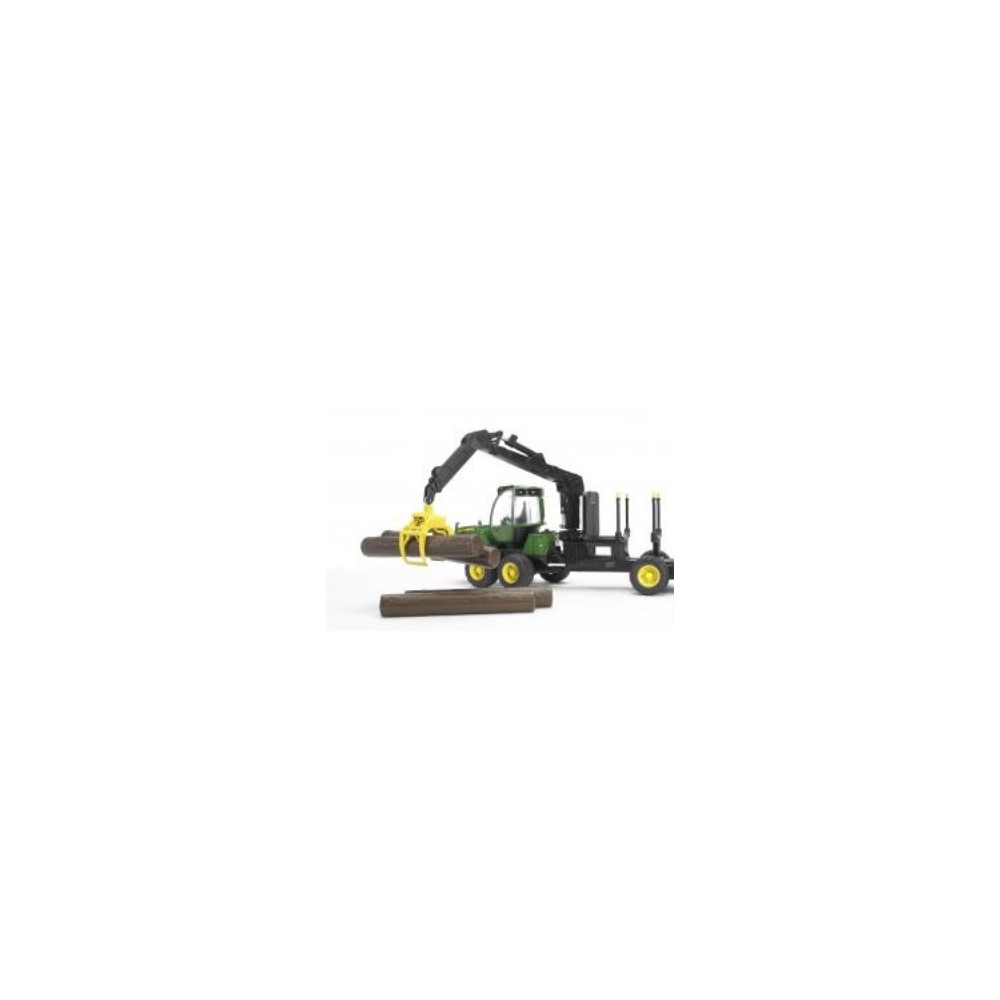 Produktbild för BRUDER Professional series - John Deere 1210E skotare med 4 stammar och grip