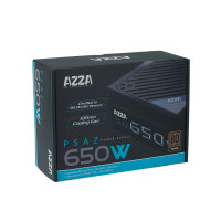 Produktbild för Strömförsörjning AZZA 650W PSAZ 120mm svart (80+ Bronze) det...