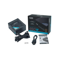 Produktbild för Strömförsörjning AZZA 650W PSAZ 120mm svart (80+ Bronze) det...