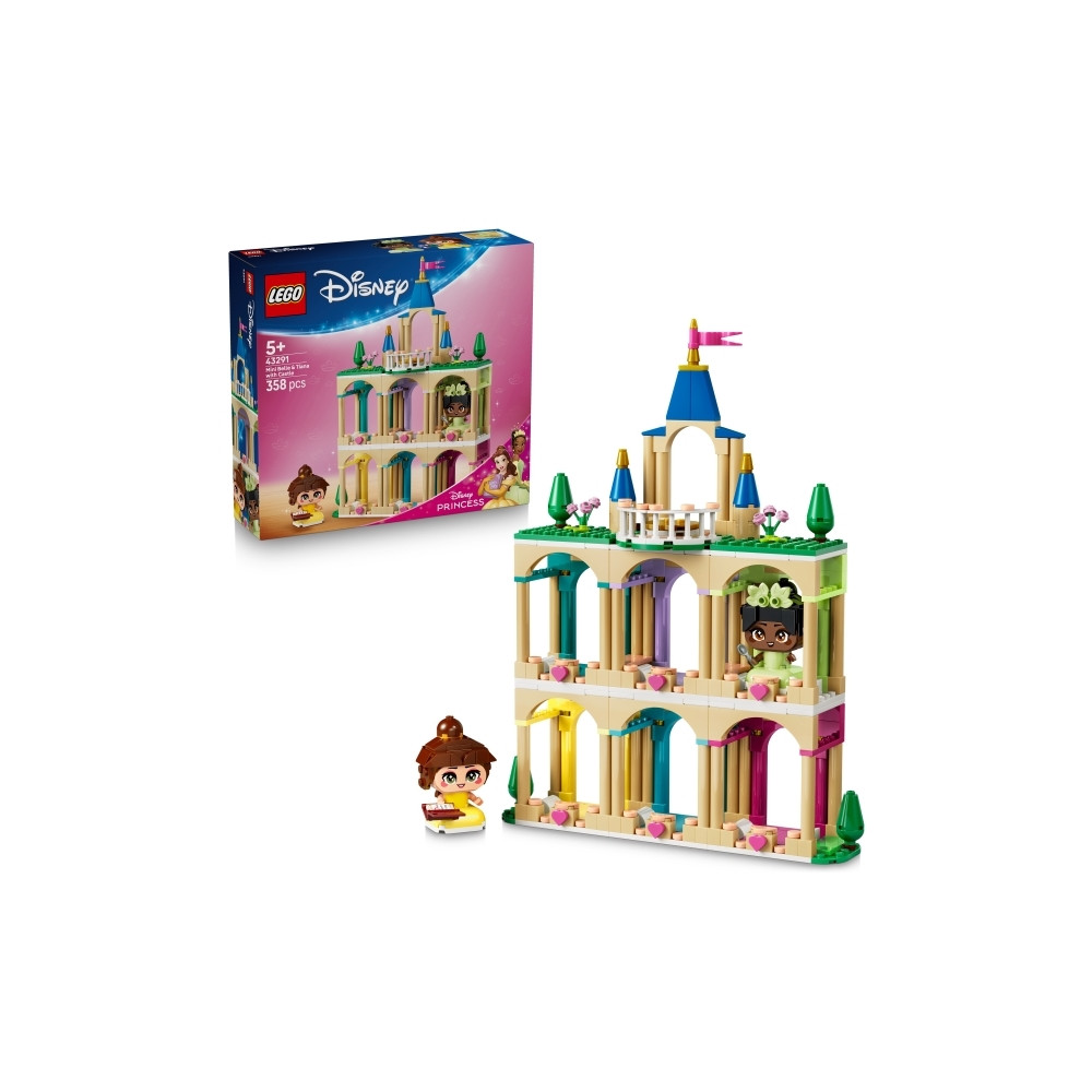 Produktbild för LEGO Disney 43291 - Mini Belle & Tiana med slott - byggsats