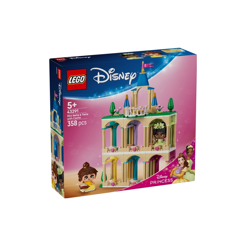 Produktbild för LEGO Disney 43291 - Mini Belle & Tiana med slott - byggsats