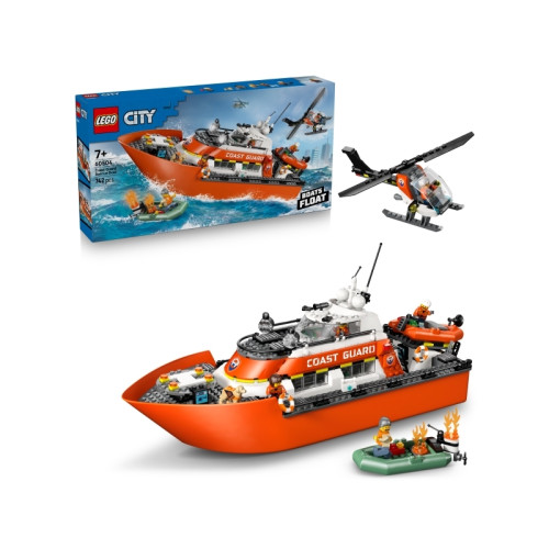 LEGO LEGO City 60504 - Kustbevakningens räddningsbåt och helikopter - byggsats