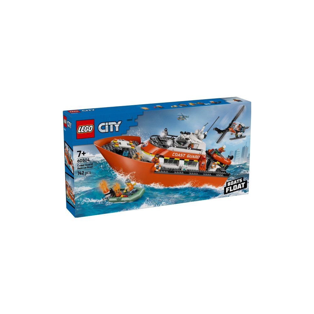 Produktbild för LEGO City 60504 - Kustbevakningens räddningsbåt och helikopter - byggsats
