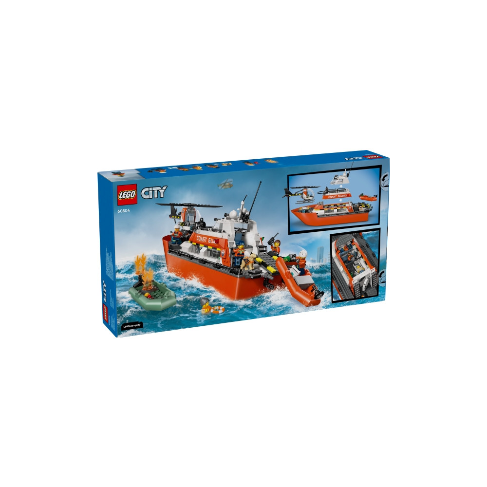 Produktbild för LEGO City 60504 - Kustbevakningens räddningsbåt och helikopter - byggsats