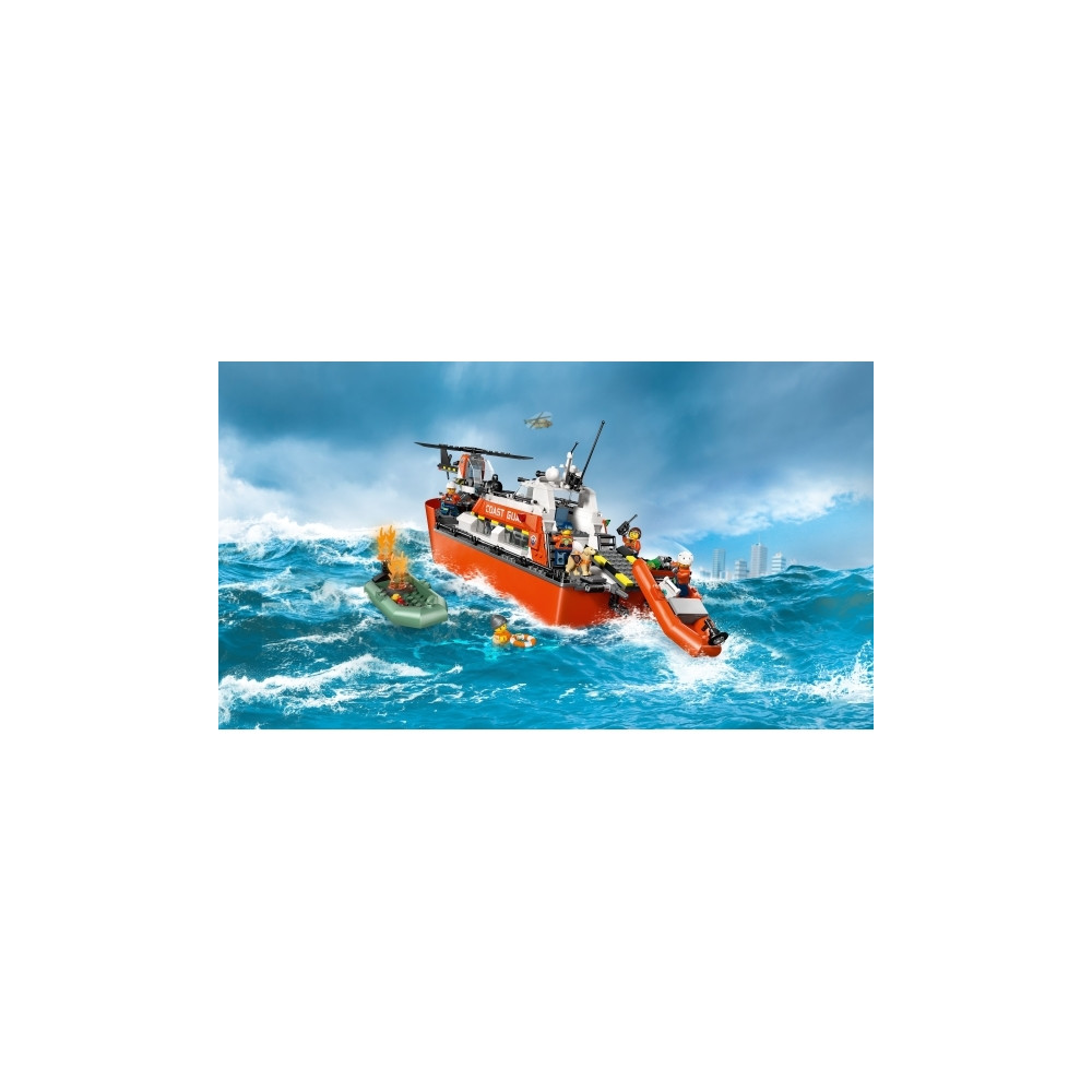 Produktbild för LEGO City 60504 - Kustbevakningens räddningsbåt och helikopter - byggsats