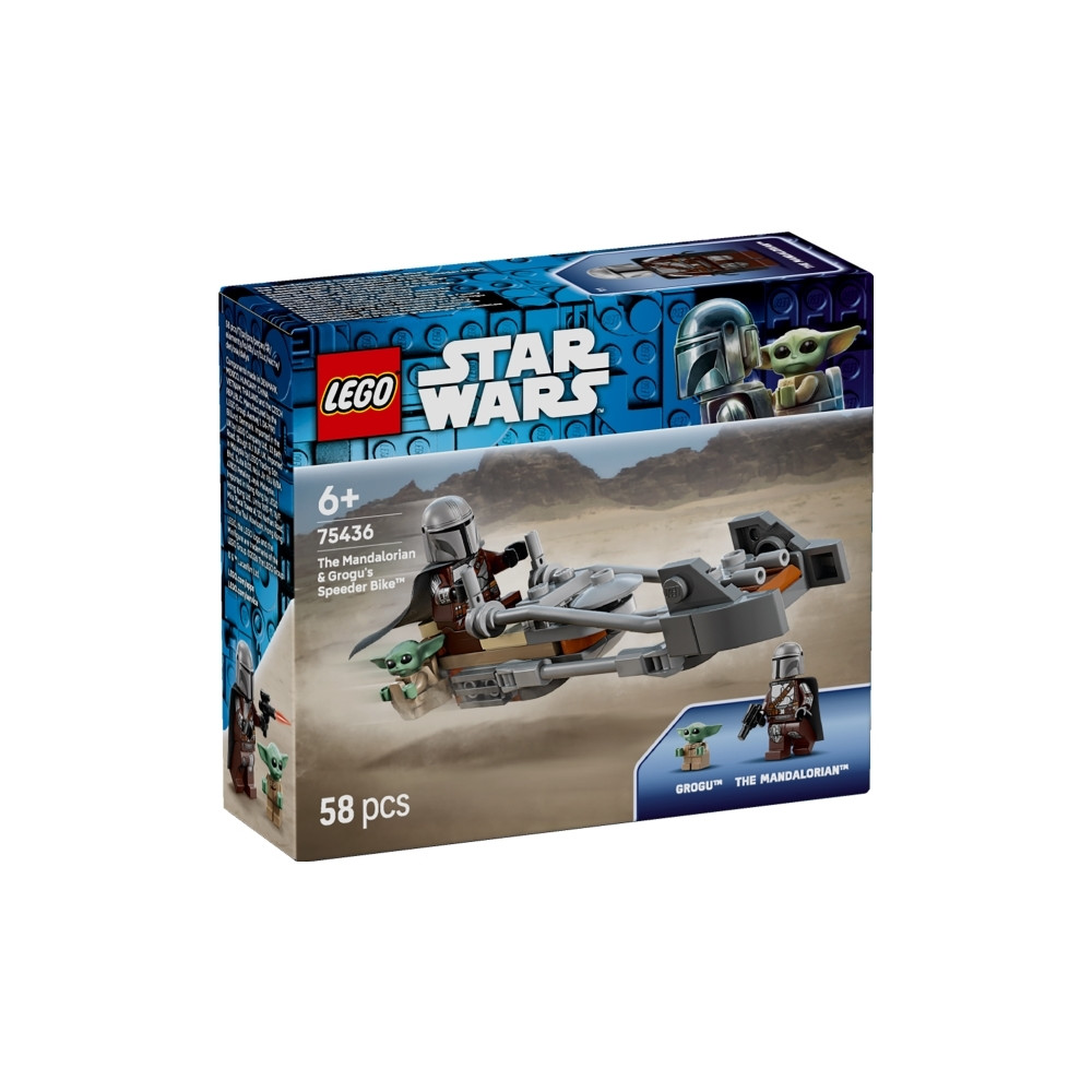 Produktbild för LEGO Star Wars 75436 - The Mandalorian & Grogu's Speedersykel - byggsats