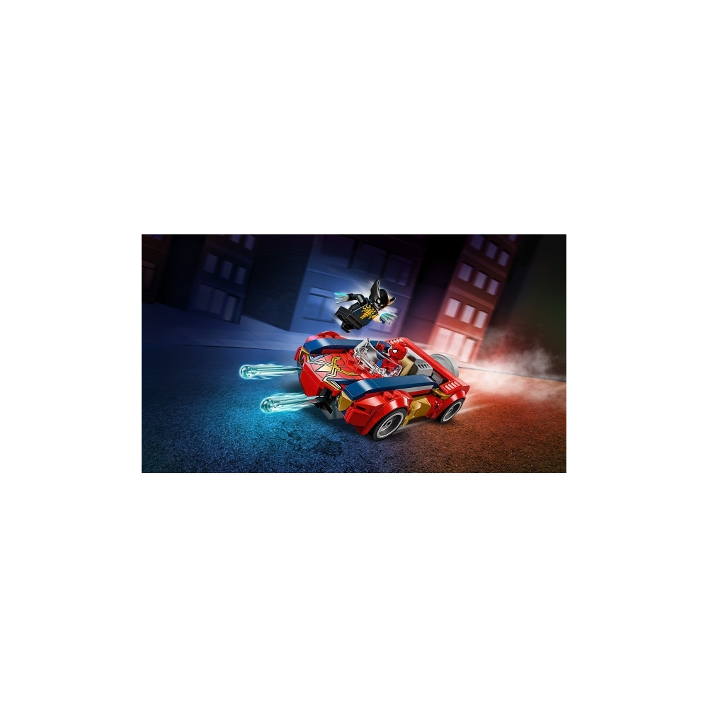 Produktbild för LEGO Marvel Spider-Man 76336 - Spider-Man bil vs. Venomiserad Wolverine - byggsats