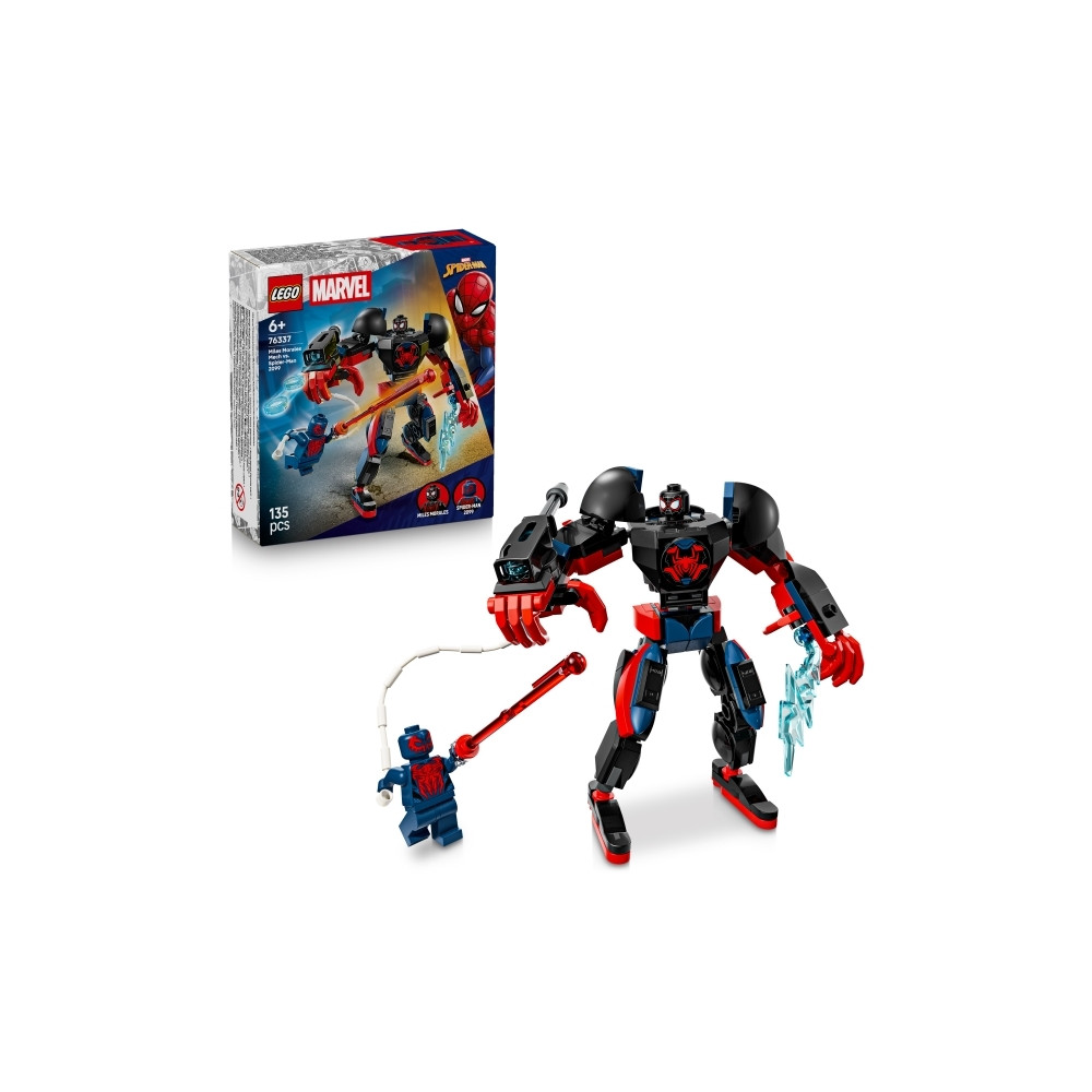 Produktbild för LEGO Marvel Spider-Man 76337 - Miles Morales Mech mot Spider-Man 2099 - byggsats