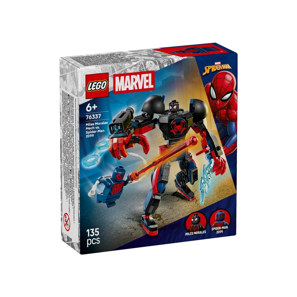 Produktbild för LEGO Marvel Spider-Man 76337 - Miles Morales Mech mot Spider-Man 2099 - byggsats