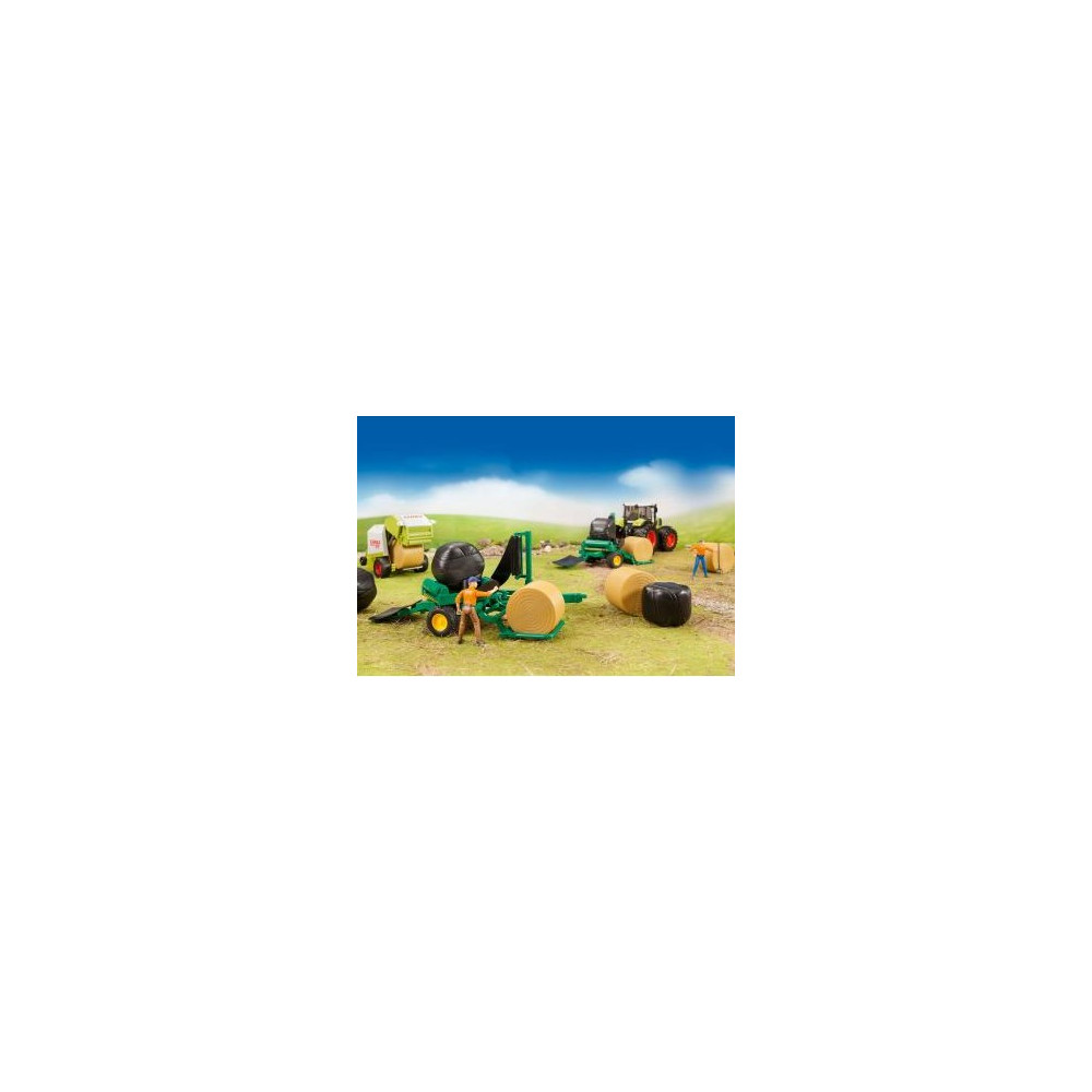 Produktbild för Bruder 4 round hay bales ockery for Claas Rollant 250 access...