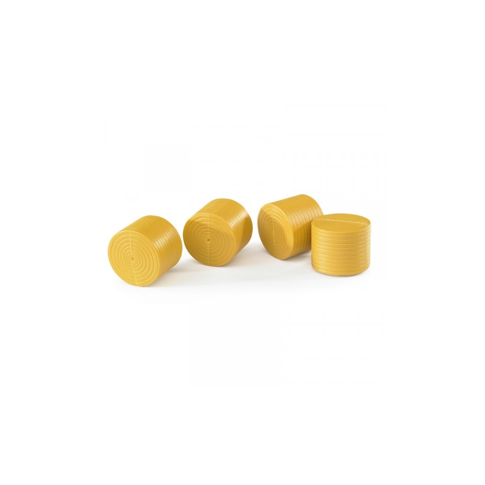 Produktbild för Bruder 4 round hay bales ockery for Claas Rollant 250 access...