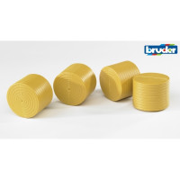 Produktbild för Bruder 4 round hay bales ockery for Claas Rollant 250 access...