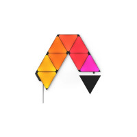 Produktbild för Nanoleaf Shapes Starter Kit - ljuspanelskit - LED - 230 x 200 mm - 1.5 W - 16 miljoner färger - 1200-6500 K - triangel - svart