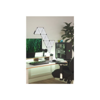 Produktbild för Nanoleaf Shapes Starter Kit - ljuspanelskit - LED - 230 x 200 mm - 1.5 W - 16 miljoner färger - 1200-6500 K - triangel - svart