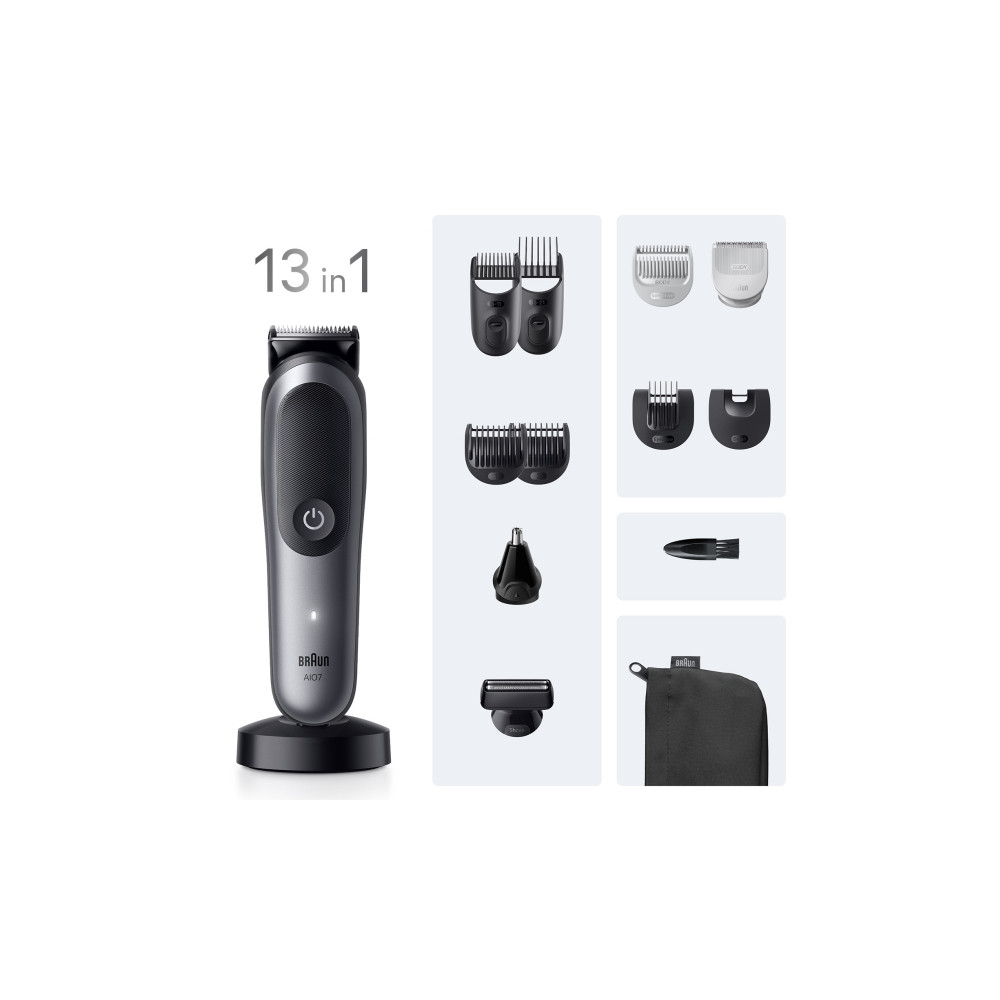 Produktbild för Braun All-in-One Series 7 AIO7560 - trimmer - rymdgrå