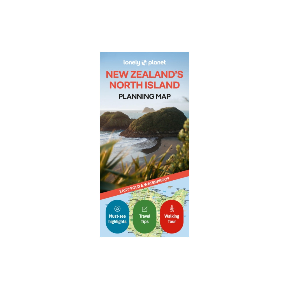 Produktbild för Lonely Planet New Zealand's North Island Planning Map