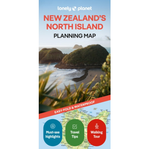 Lonely Planet Global Limited Lonely Planet New Zealand's North Island Planning Map