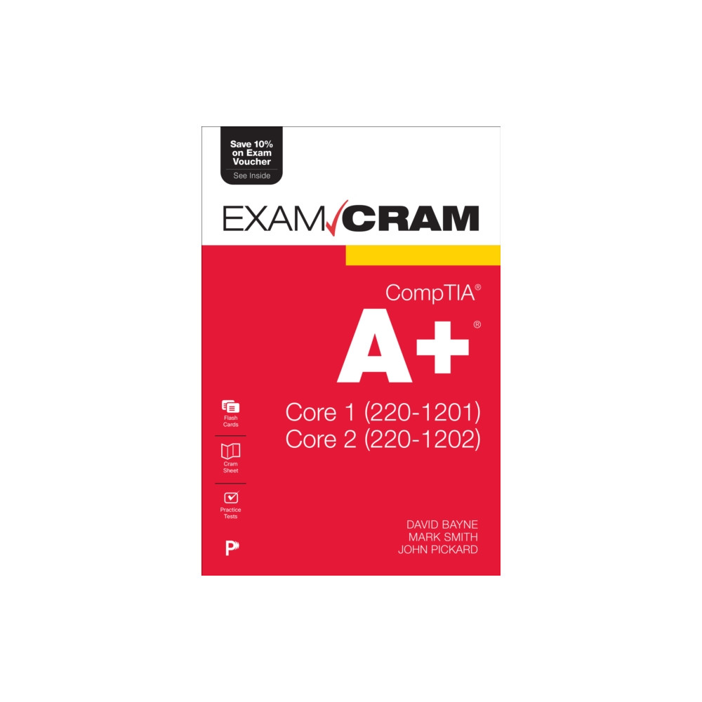 Produktbild för CompTIA A+ Core 1 (220-1201) and Core 2 (220-1202) Exam Cram (häftad, eng)