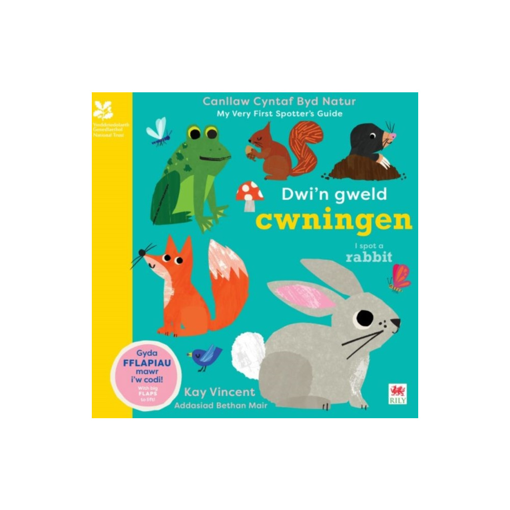 Produktbild för Dwi'n Gweld Cwningen / I Spot a Rabbit (bok, board book, wel)