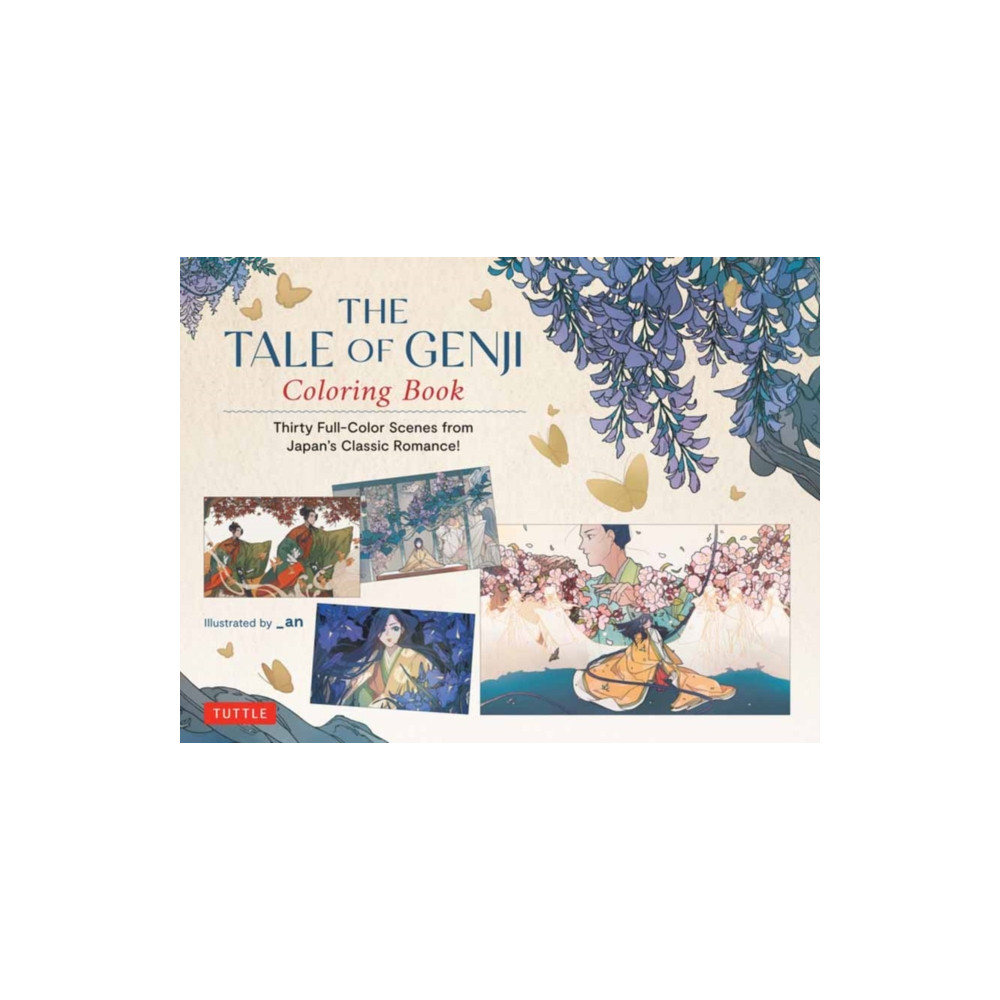 Produktbild för The Tale of Genji Coloring Book (häftad, eng)