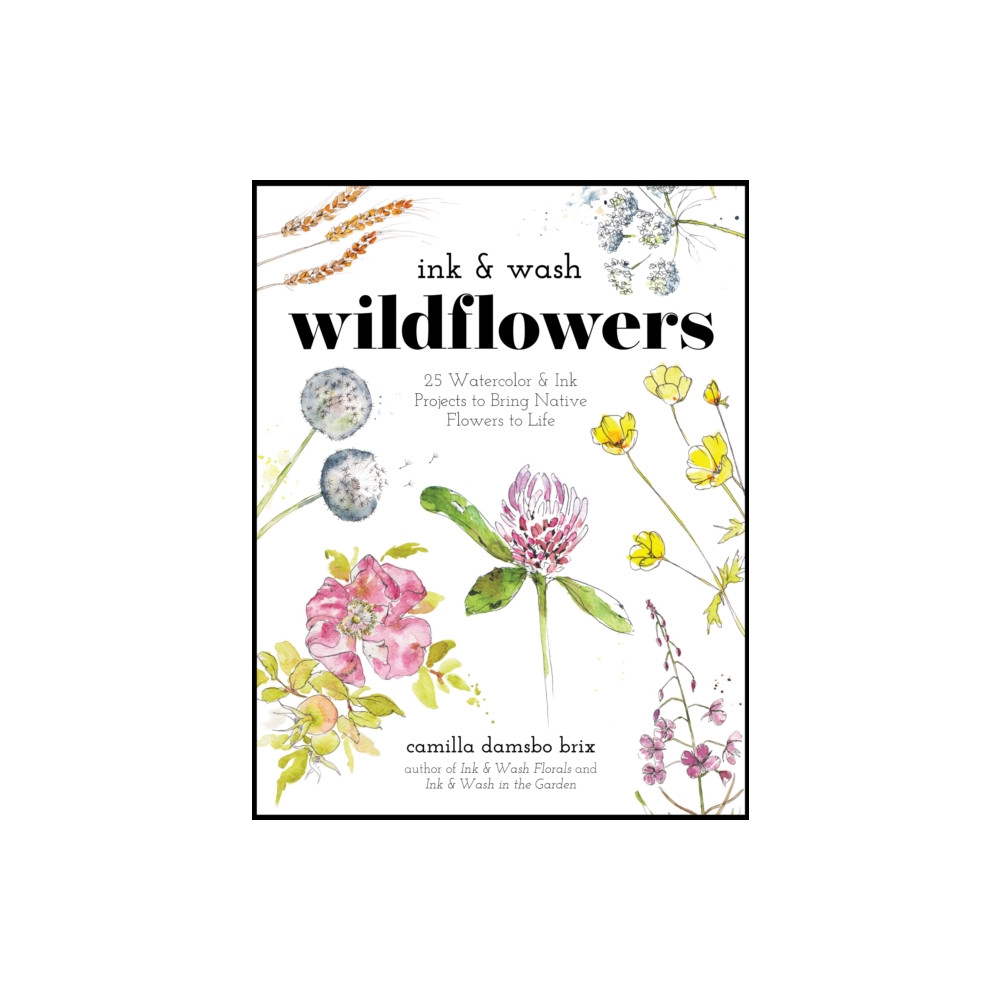 Produktbild för Ink & Wash Wildflowers (häftad, eng)