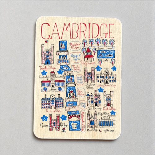 The Sugar Shed Julia Gash Wooden Magnet - Cambridge