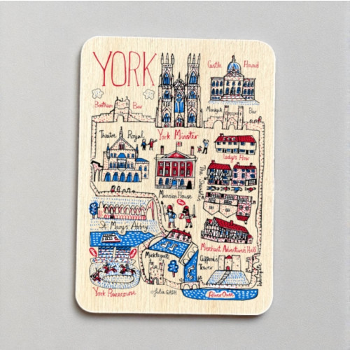 The Sugar Shed Julia Gash Wooden Magnet - York