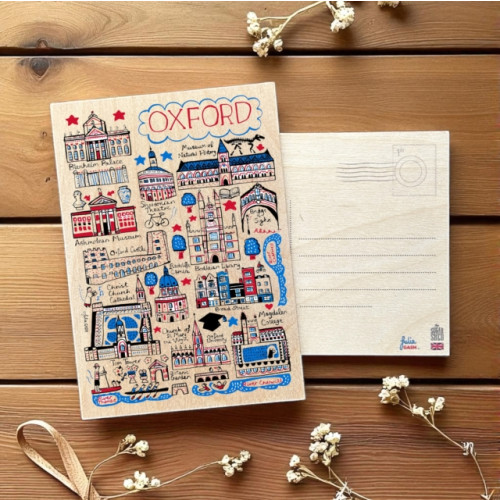 The Sugar Shed Julia Gash Wooden Postcard - Oxford