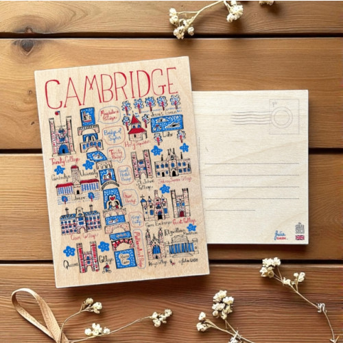 The Sugar Shed Julia Gash Wooden Postcard - Cambridge