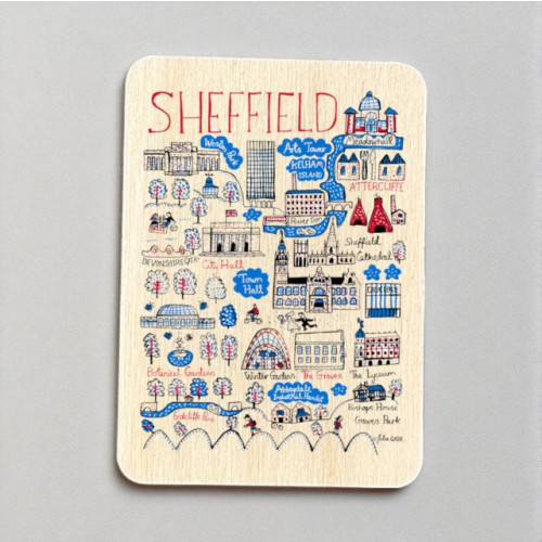 The Sugar Shed Julia Gash Wooden Magnet - Sheffield